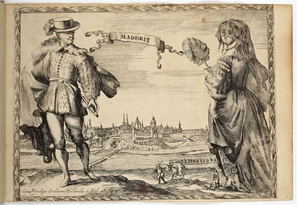 Maddrit -Madrid- - Costumes des quatre parties du monde, gravés dans la manière de Luycken (1670)