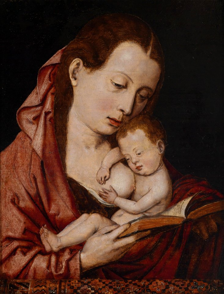 Madonna lactans Flemish 16th century