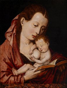 Madonna lactans Flemish 16th century
