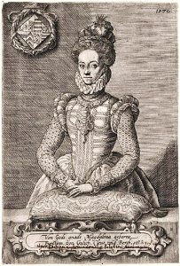 Magdalene, Prinzessin von Jülich-Kleve-Berg, engraving. Free illustration for personal and commercial use.