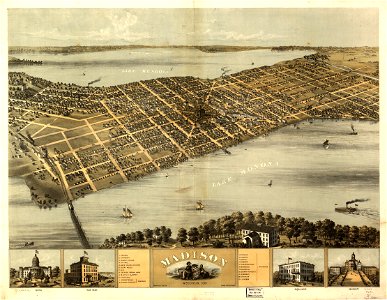 Madison, Wisconsin 1867. LOC 73694546