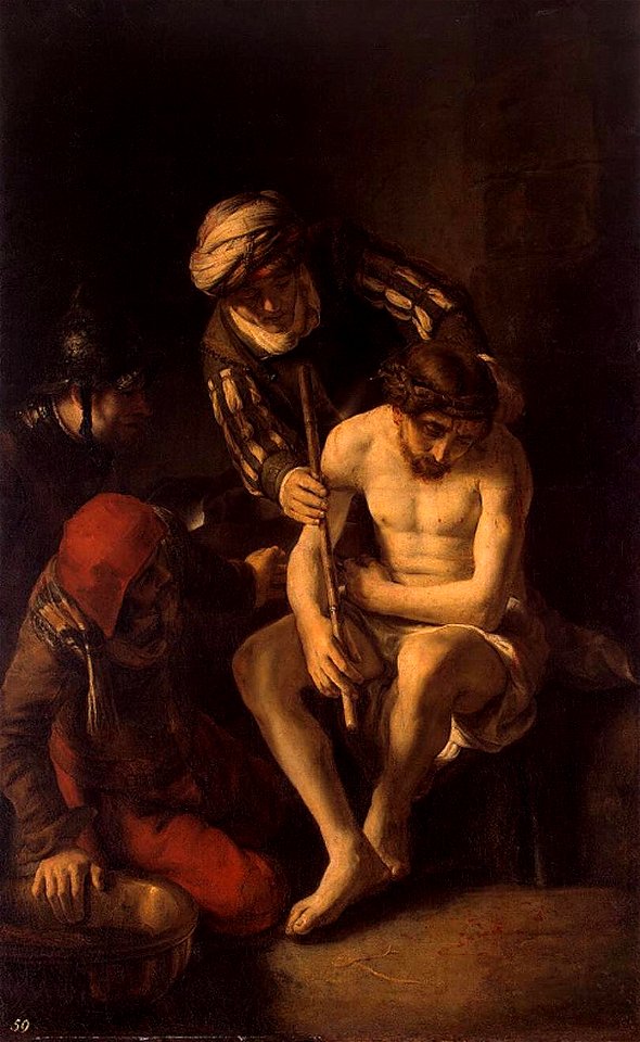 School of Rembrandt - the Mocking of Christ