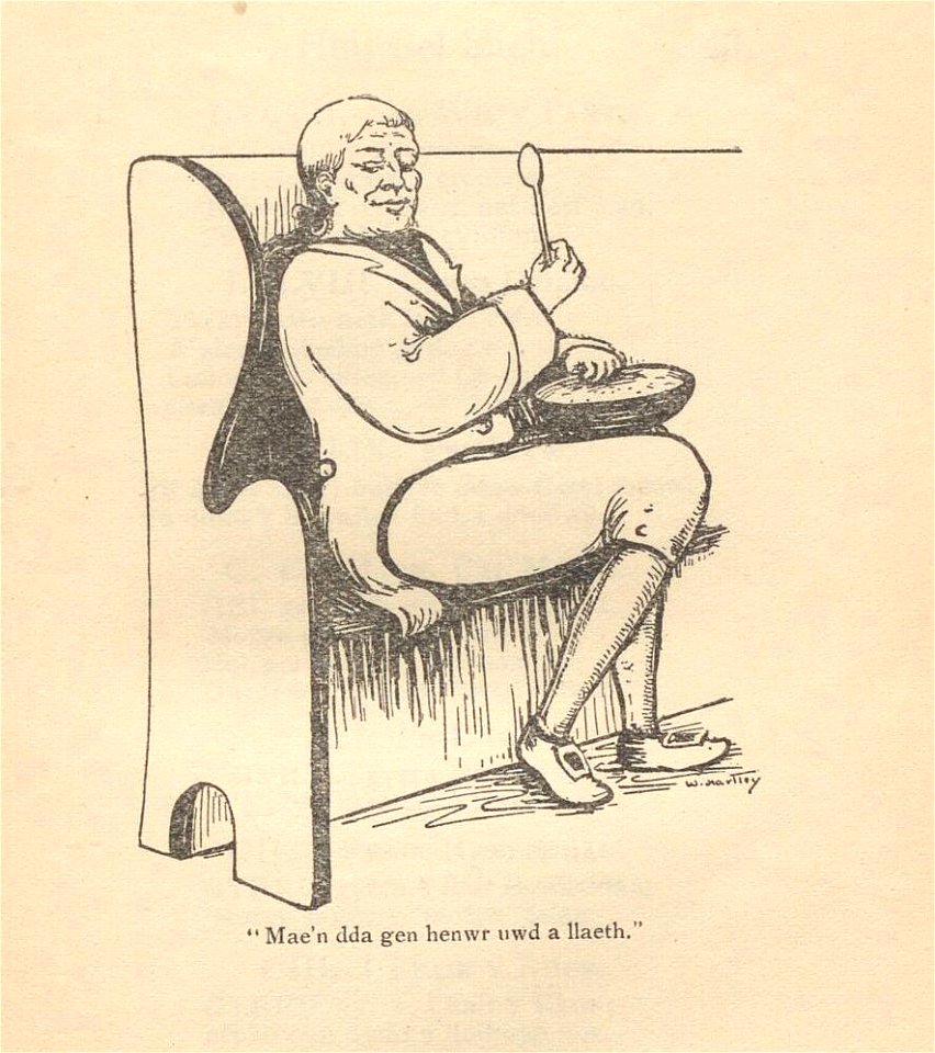 Mae'n dda gen henwr uwd a llaeth