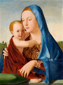 Madonna Benson Antonello da Messina. Free illustration for personal and commercial use.