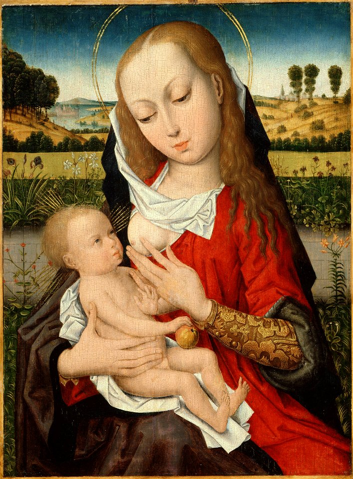 Madonna and Child (Mästaren till Katarinalegenden) - Nationalmuseum - 23228