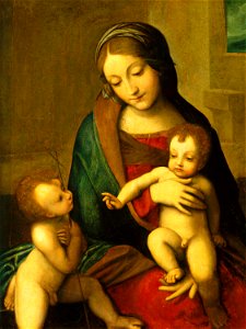 Madonna and Child with the Infant Saint John E-001000-20120309. Free illustration for personal and commercial use.