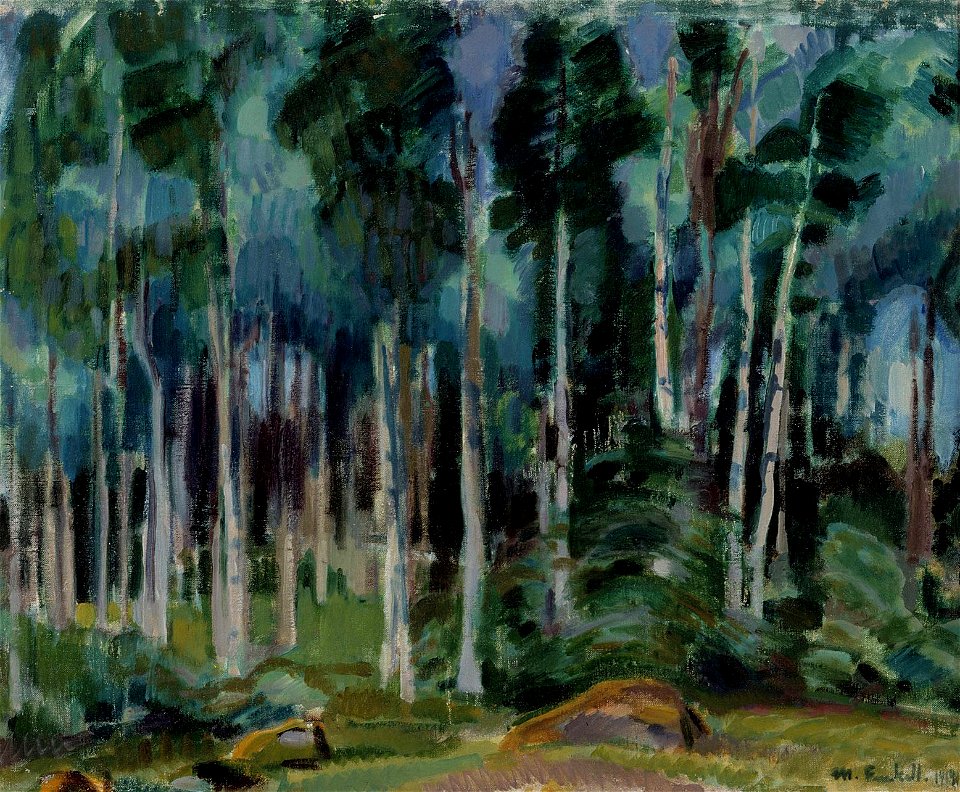 Magnus Enckell - Birches in Vääksy - A-2002-196 - Finnish National Gallery