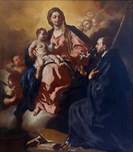 Madonna and Child with St Maurus Castel Nuovo Napoli n01