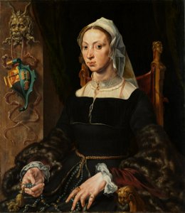 Maerten van Heemskerck - Portrait of Machtelt Suijs - 1987.136 - Cleveland Museum of Art