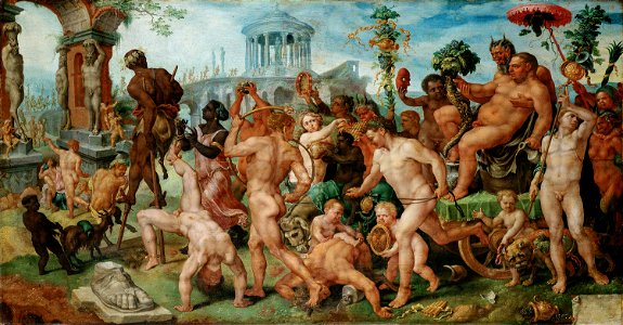 Maerten van Heemskerck, , Kunsthistorisches Museum Wien, Gemäldegalerie - Triumphzug des Bacchus - GG 990 - Kunsthistorisches Museum