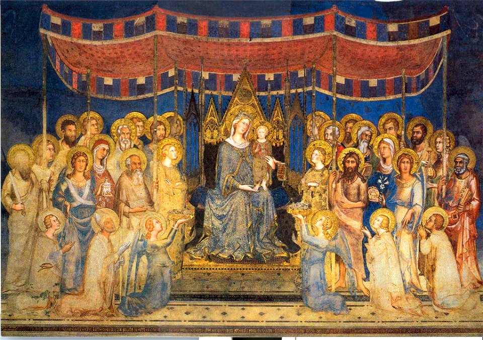 Maestà di simone martini, siena palazzo pubblico 1315-1321