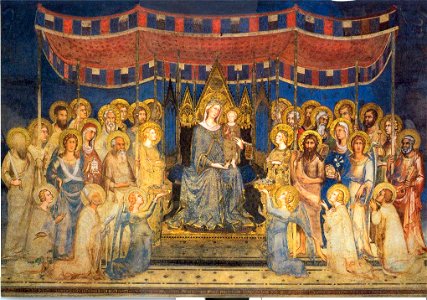 Maestà di simone martini, siena palazzo pubblico 1315-1321