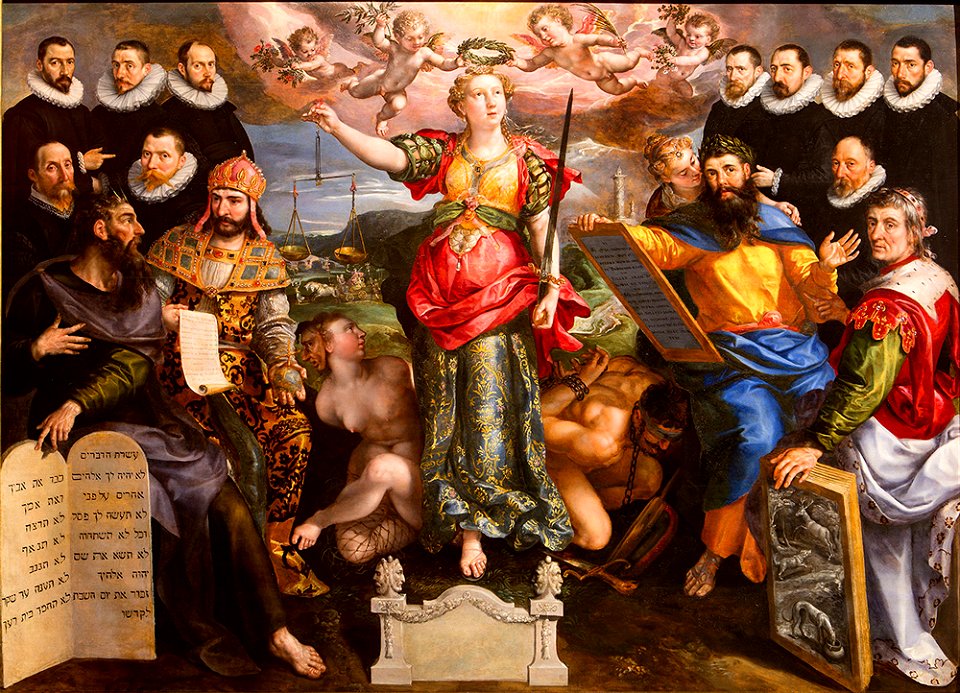 Maerten de Vos - The Tribunal of the Brabant Mint in Antwerp