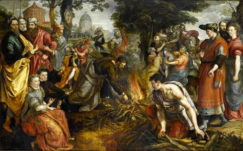 Maerten de Vos - St Paul Bitten by a Viper on the Island of Malta