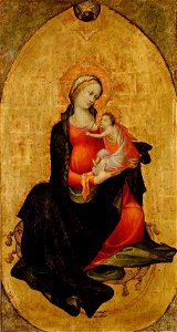 Maestro del Bambino Vispo, , Kunsthistorisches Museum Wien, Gemäldegalerie - Maria mit Kind - GG 3811 - Kunsthistorisches Museum