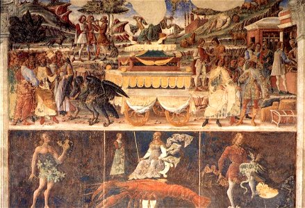 Maestro dagli occhi spalancati - Allegory of June - Triumph of Mercury (detail) - WGA23126