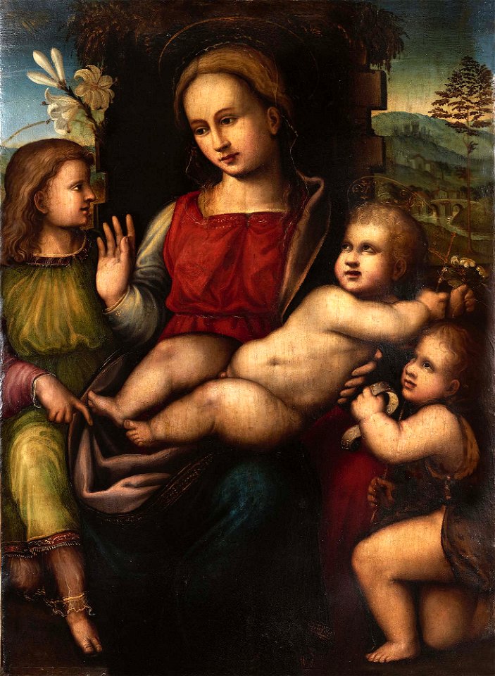 Madonna and Child, John the Baptist and the Archangel Gabriel