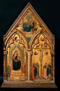 Maestro Daddesco - Virgin and Child Enthroned with Saints, Crucifixion, Coronation of the Virgin - 38.1840 - Museum of Fine Arts