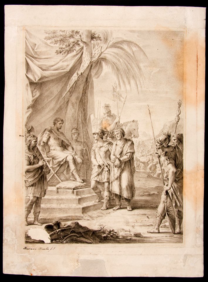 Maella, Mariano Salvador - Jugurtha Bound and Handed Over to Silanus, who Takes Him to Marius - Google Art Project