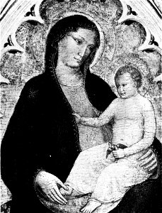 Madonna del cardellino da un tabernacolo in via dlela mosca, xv sec., firenze