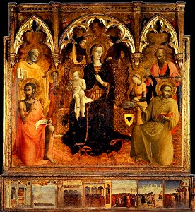Madonna of the snow-- Sassetta-- Pitti