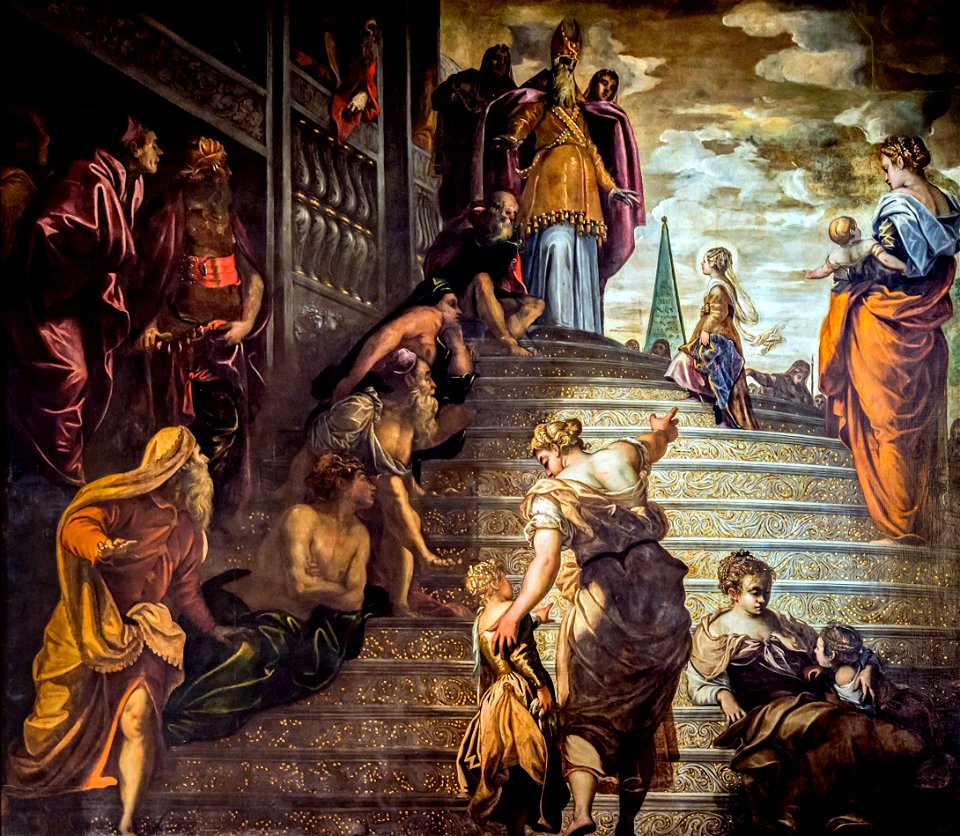 Madonna dell'Orto (Venice) - Presentation at the temple of the Virgin (1552-1553) by Tintoretto