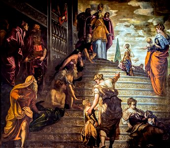 Madonna dell'Orto (Venice) - Presentation at the temple of the Virgin (1552-1553) by Tintoretto