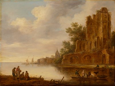 Maerten Fransz. Van Der Hulst - Coastal Landscape with Ruin - O 5793 - Slovak National Gallery