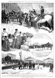Madrid, el entierro del duque de Montpensier