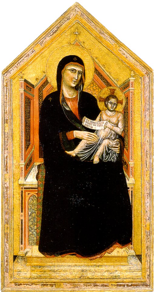 Maestro della santa ceciclia, madonna in trono