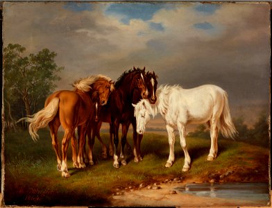 Magnus von Wright - Horses, after Carl Wahlbom - A I 31 - Finnish National Gallery
