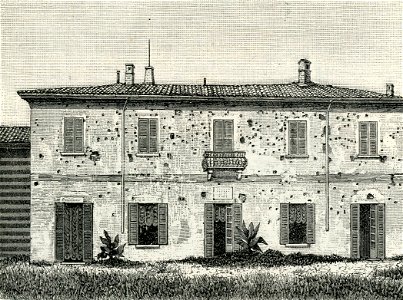 Magenta casa Giacobbe bombardata il 4 giugno 1859