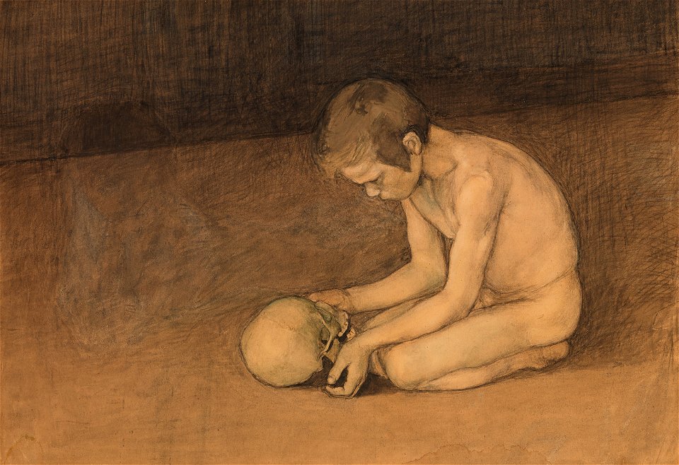 Magnus Enckell - Boy with Skull