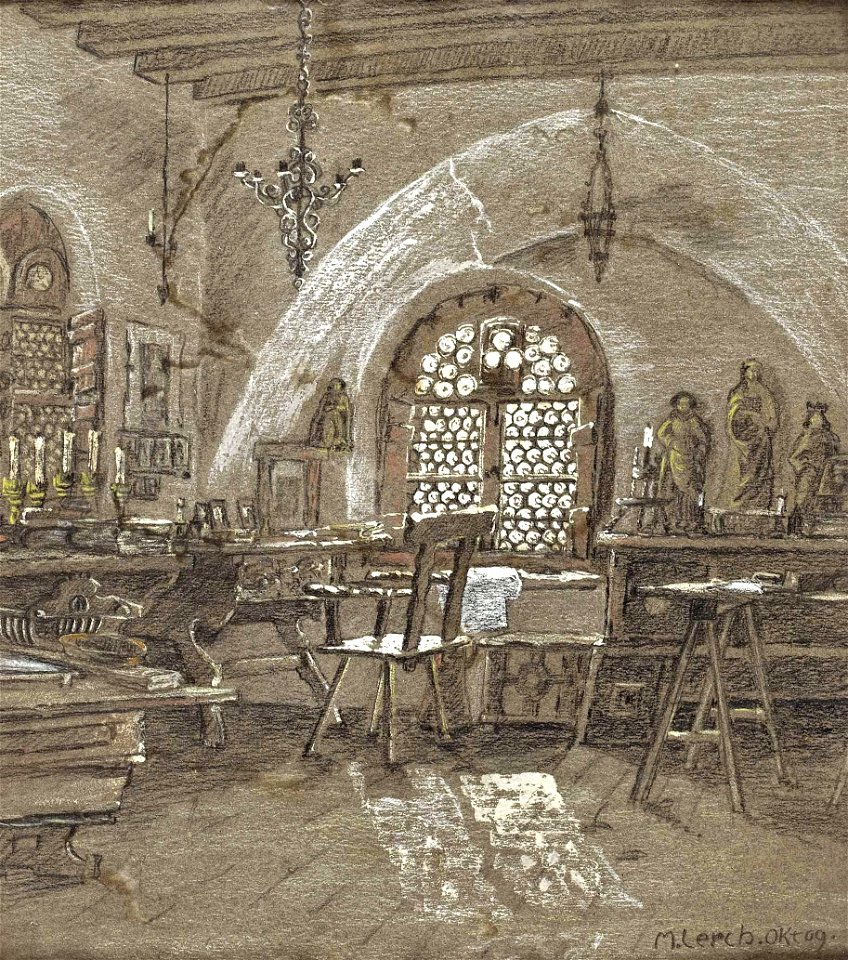 Magda von Lerch Altdeutsches Stubeninterieur 1909