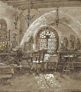 Magda von Lerch Altdeutsches Stubeninterieur 1909