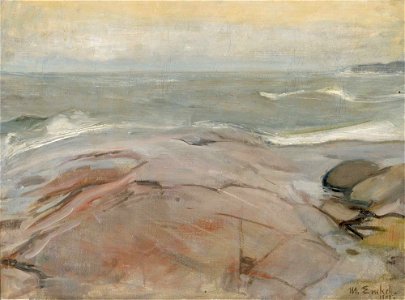 Magnus Enckell - Seaside Landscape from Suursaari Island - A II 828 - Finnish National Gallery