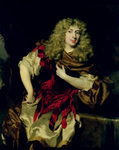 Nicolaes Maes - Portrait of a Young Man in Fantasy Costume by a Fountain XKH149200