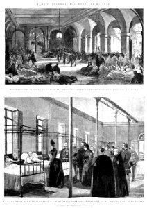 Madrid. Incendio del hospital militar. La Ilustración Española y Americana, p. 100. 15 de febrero de 1889