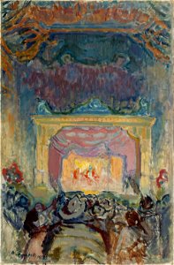 Magnus Enckell - The Variety Theatre in Paris (1912)