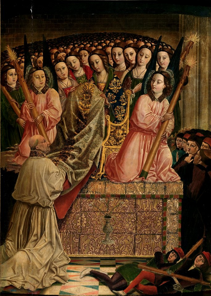 Maestro de las once mil virgenes-san ildefonso-prado