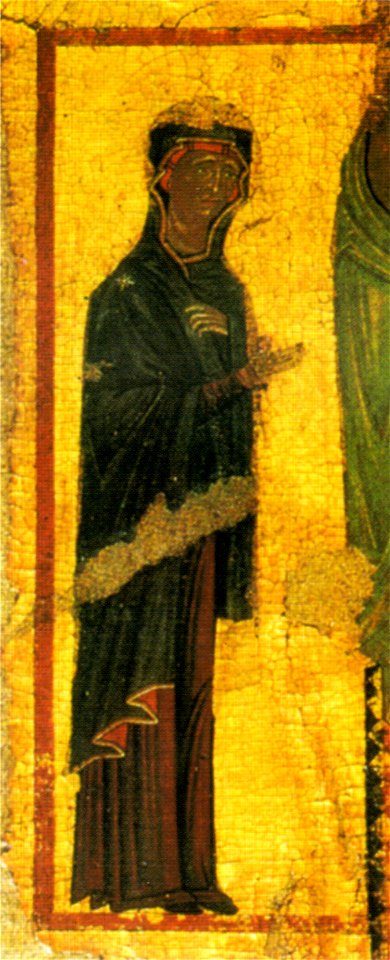 Maestro del bigallo, crocifisso del bigallo, dettaglio vergine dolente