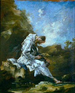 Magnasco, Alessandro - Hermit in the Desert - Google Art Project
