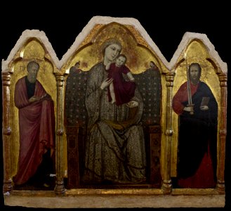 Maestro dell'Arengo - La Madonna fra San Paolo e San Giovanni