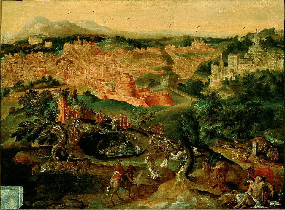 Maerten van Heemskerck - the good samaritan c.1550 FHM01 OS-I-142