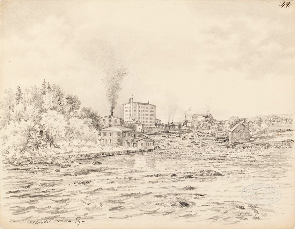 Magnus von Wright - Tammerkoski - A I 36-2 - Finnish National Gallery