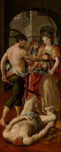 Maerten de Vos - The beheading of St. John the Baptist. Free illustration for personal and commercial use.