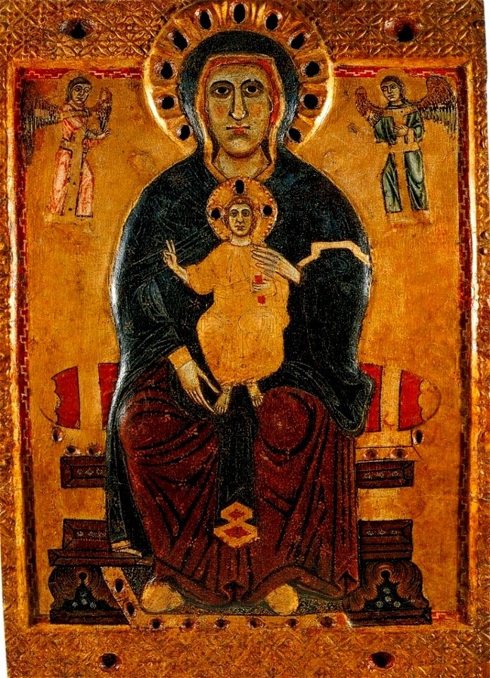 Maestro di tressa madonna with child siena cathedral 1250s