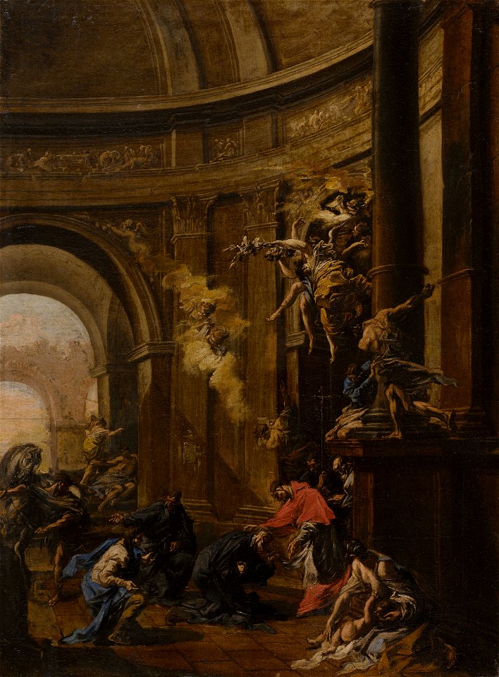 Alessandro Magnasco - Saint Carlo Borromeo Receiving the Oblates - Google Art Project