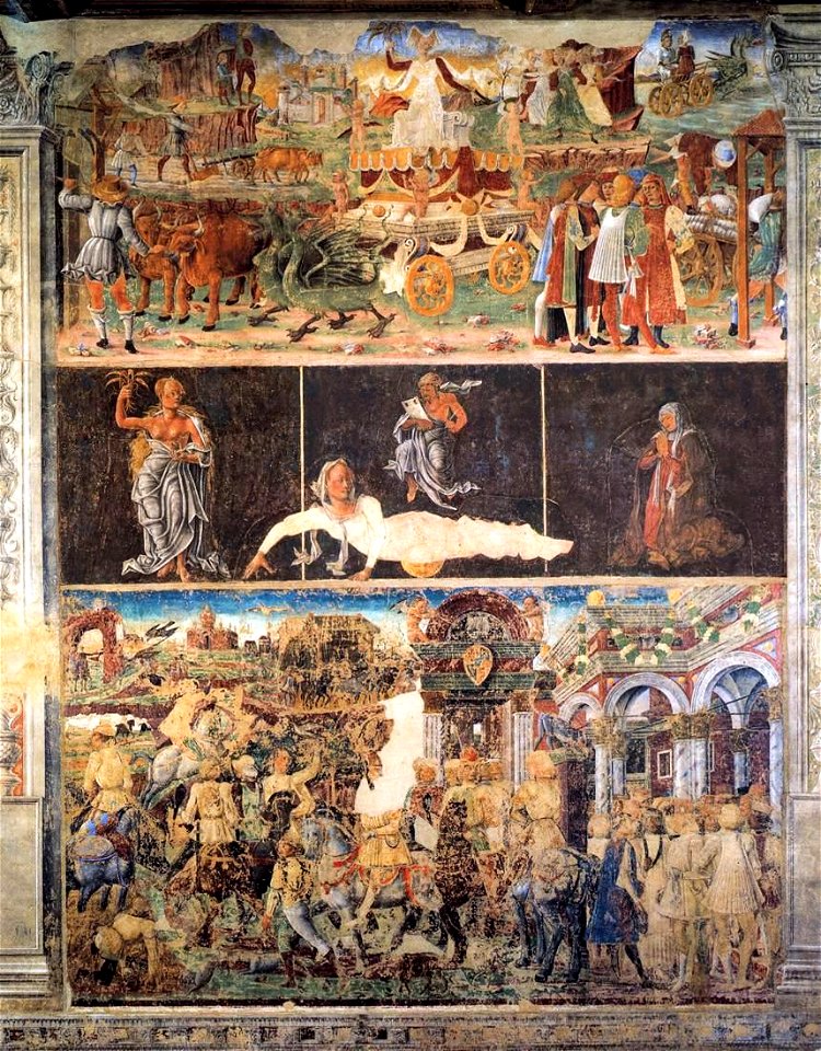 Maestro dell'Agosto o Gherardo da Vicenza - Allegory of August - Triumph of Ceres - WGA23129