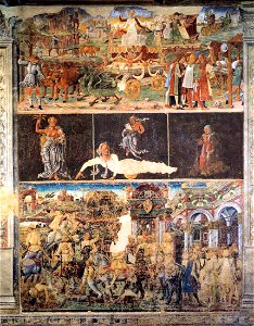 Maestro dell'Agosto o Gherardo da Vicenza - Allegory of August - Triumph of Ceres - WGA23129